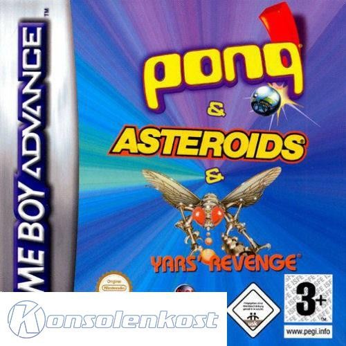 Pong + Asteroids + Yar's Revenge