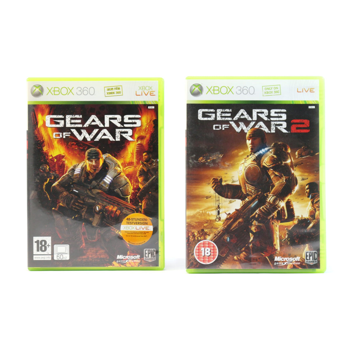 Konsole Premium 60GB Gears of War Edt. + 2 Spiele + Original Controller + Zub.