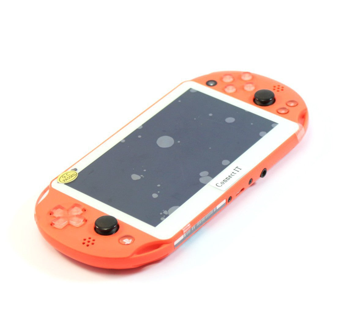 Konsole Slim Neon Orange Custom Case + Netzteil