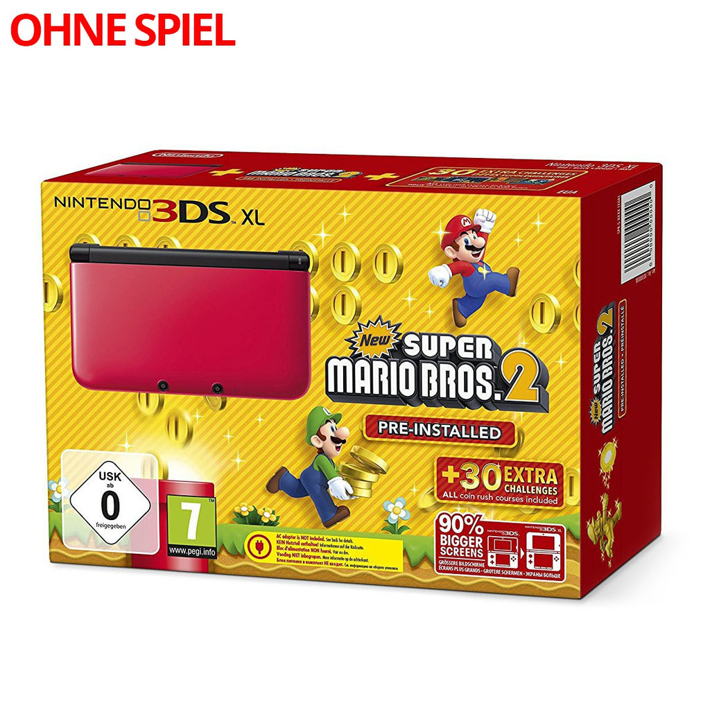 Konsole XL rot New Super Mario Bros. 2 Edition + Netzteil
