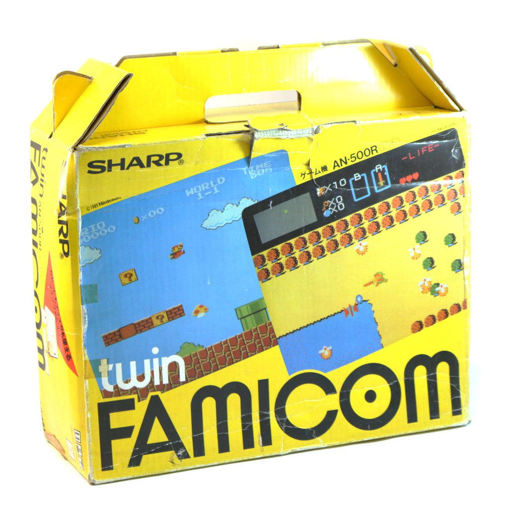 Konsole Twin Famicom AN-500R rot + 2 Controller + Zubehör [Sharp] (JP)
