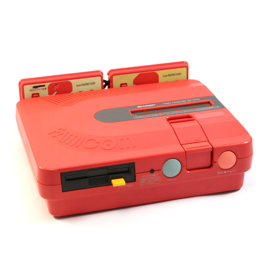 Konsole Twin Famicom AN-500R rot + 2 Controller + Zubehör [Sharp] (JP)