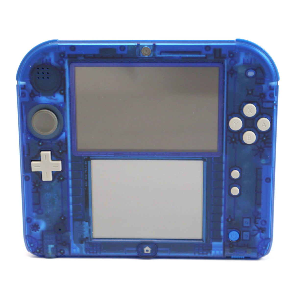 Konsole blau-transparent / graue Tasten + Netzteil