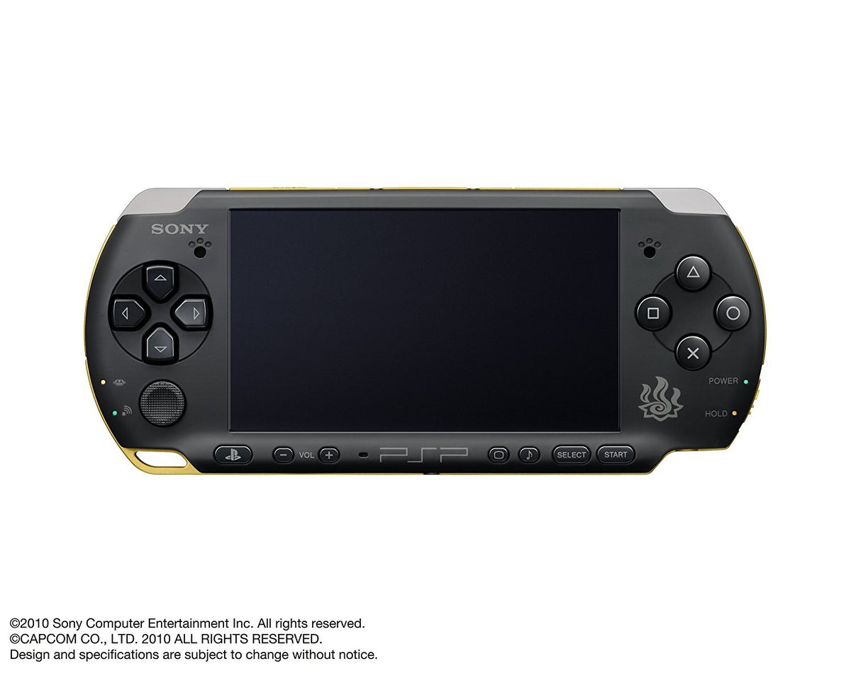 Konsole Slim & Lite 3000er Monster Hunter 3rd / schwarz-gold + Netzteil — Limited Edition