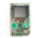 Konsole Classic DMG-01 Custom Case transp. + grüne Tasten