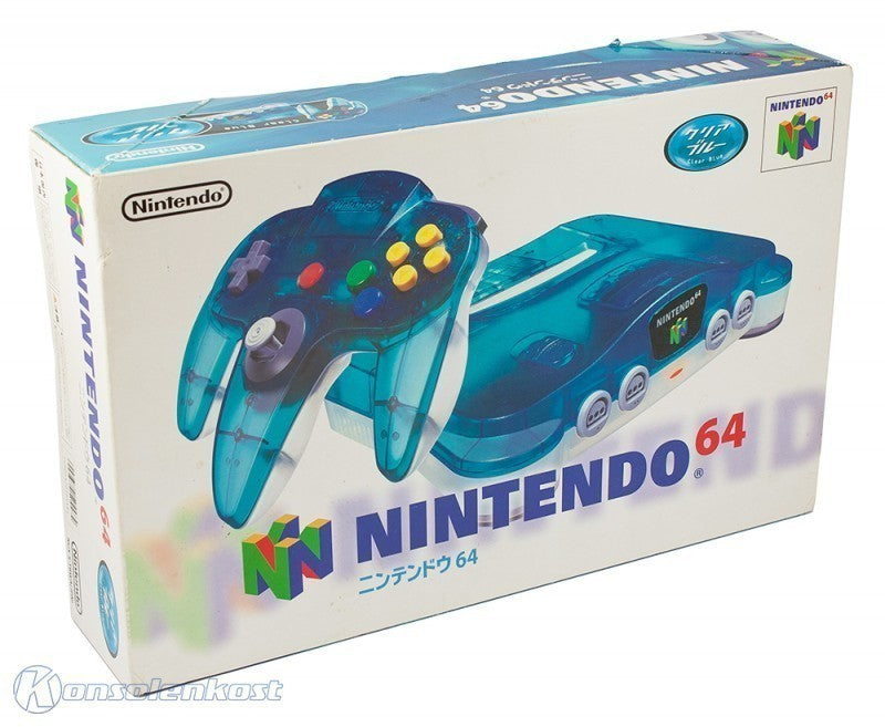 Konsole Clear Blue-White + Spiel + Original Controller + Zubehör (JP)