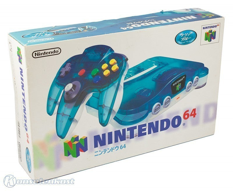 Konsole Clear Blue-White + Spiel + Original Controller + Zubehör (JP)