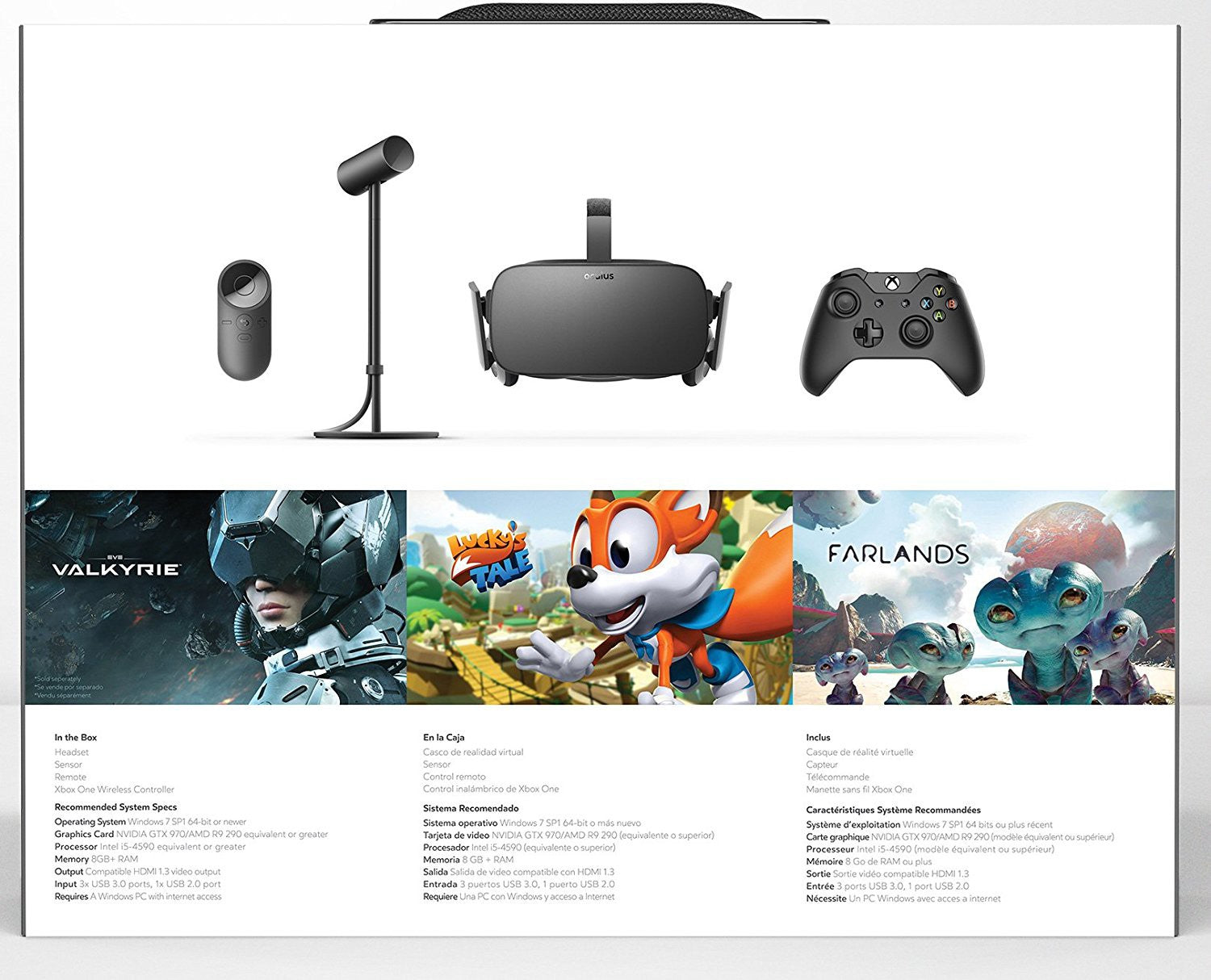 Oculus Rift VR Glasses / Brille + Sensor + Fernbedienung + Xbox One Orig. Controller