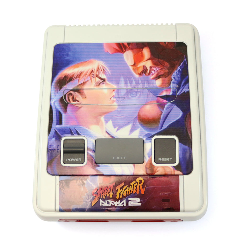 Konsole Street Fighter Alpha 2 Custom Design + 2 Original Controller + Zubehör