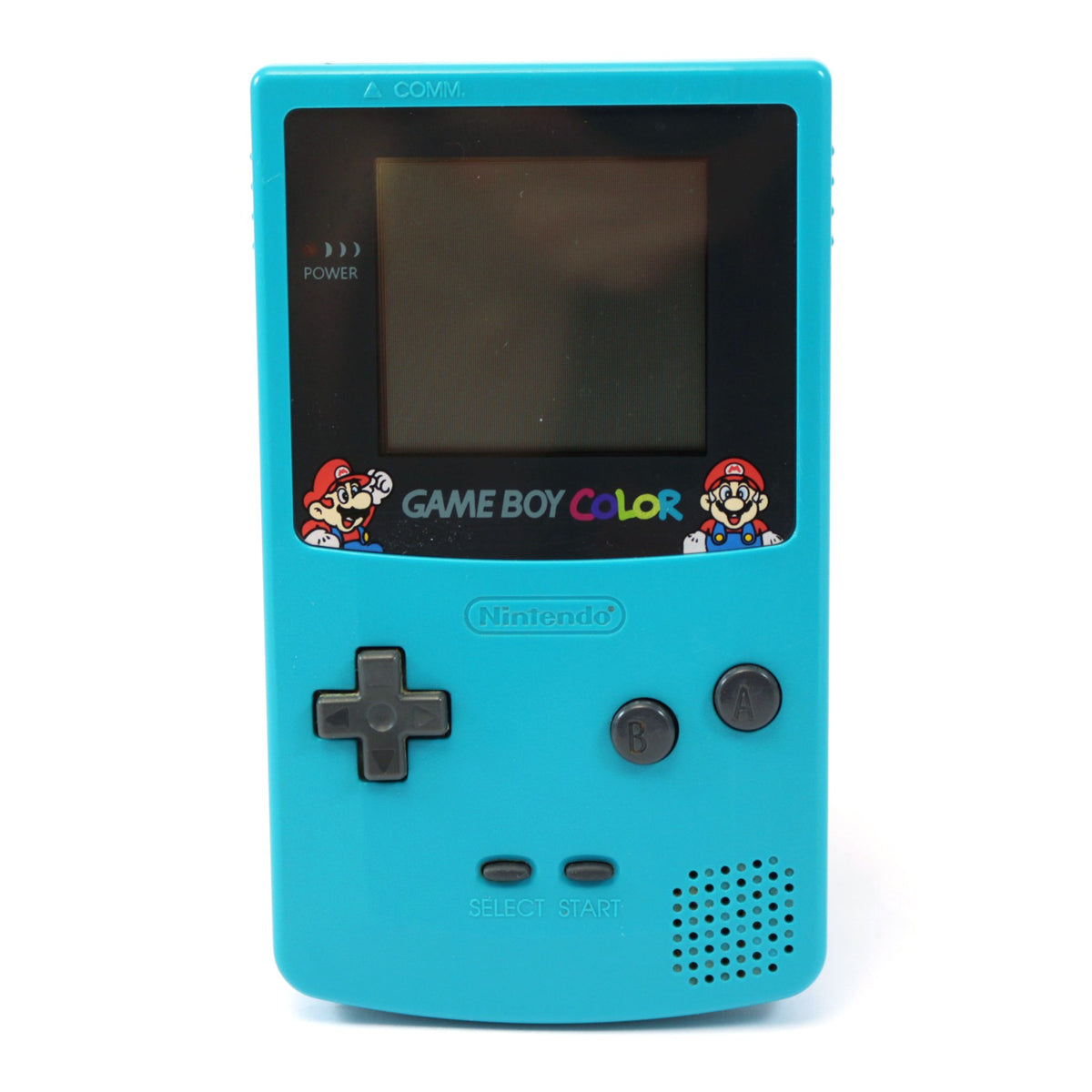 Konsole #Türkis/Blau/Teal mit Custom Display Jusco Mario
