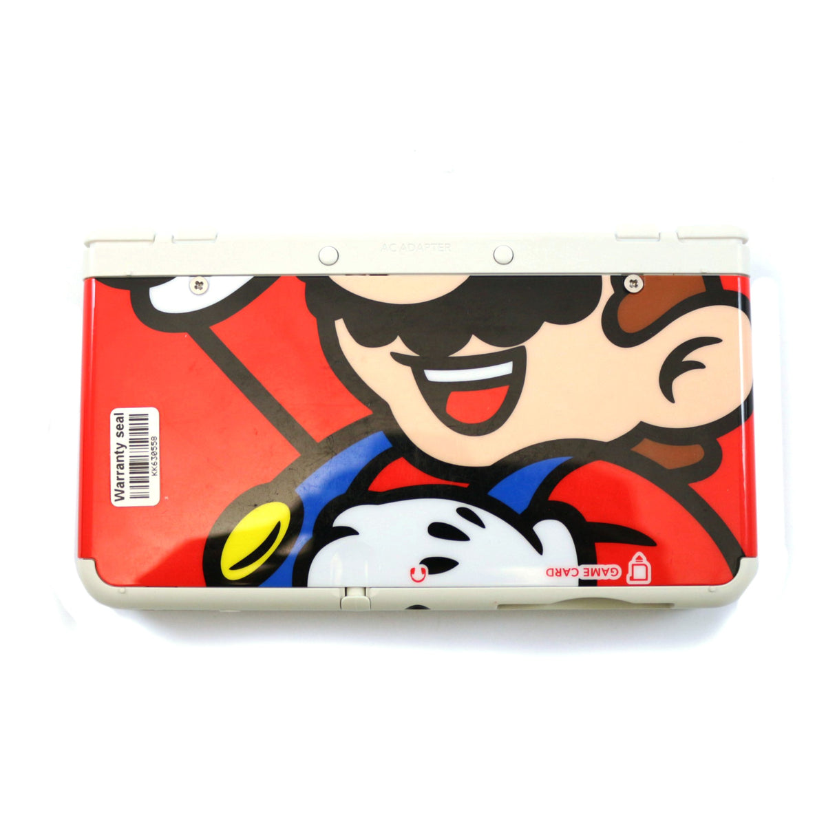 Konsole weiß mit Mario Faceplates + Netzteil