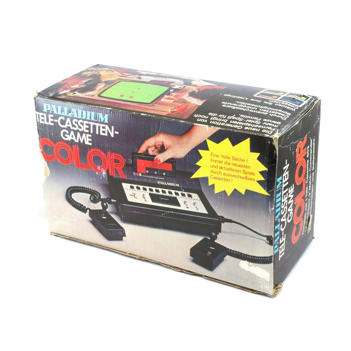 Konsole Palladium Tele-Cassetten-Game + Spiel + Zubehör