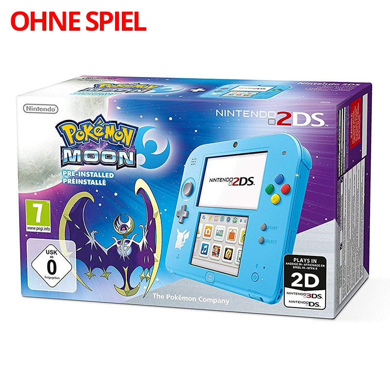 Konsole hellblau Pokémon Mond + Netzteil