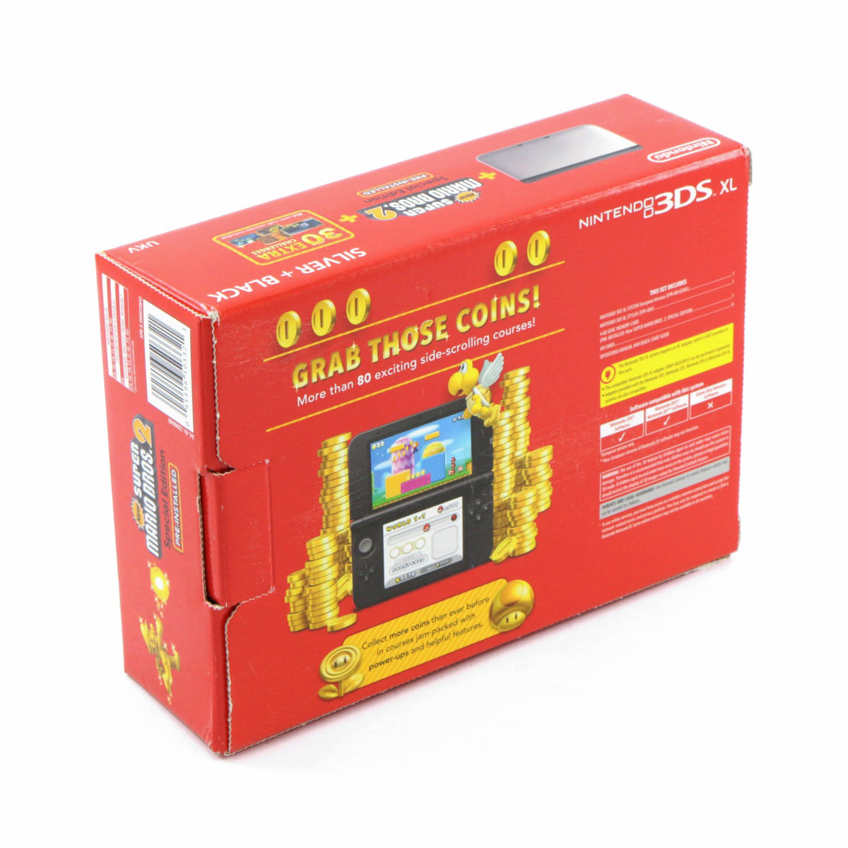 Konsole XL New Super Mario Bros 2 Edition silber