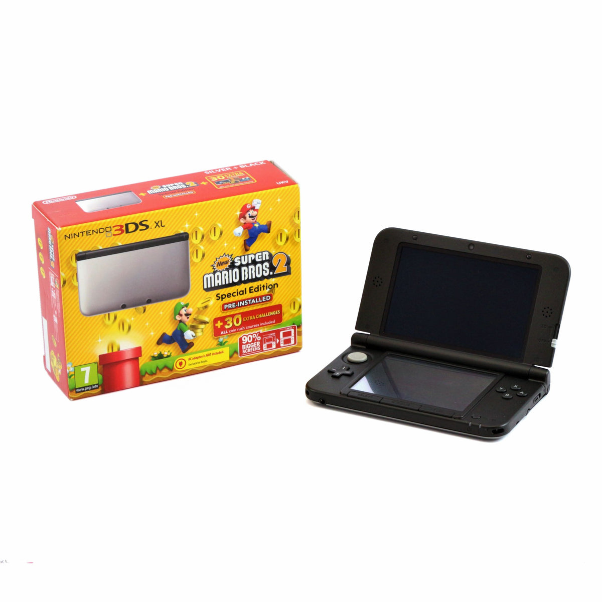 Konsole XL New Super Mario Bros 2 Edition silber