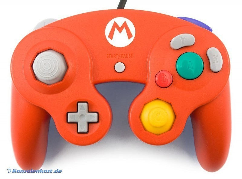 Original Nintendo Controller / Pad rot-blau Club Nintendo Mario Edition — rot-blau Club Nintendo Mario Edition