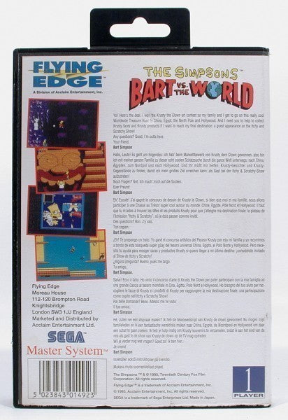 Simpsons: Bart vs. The World