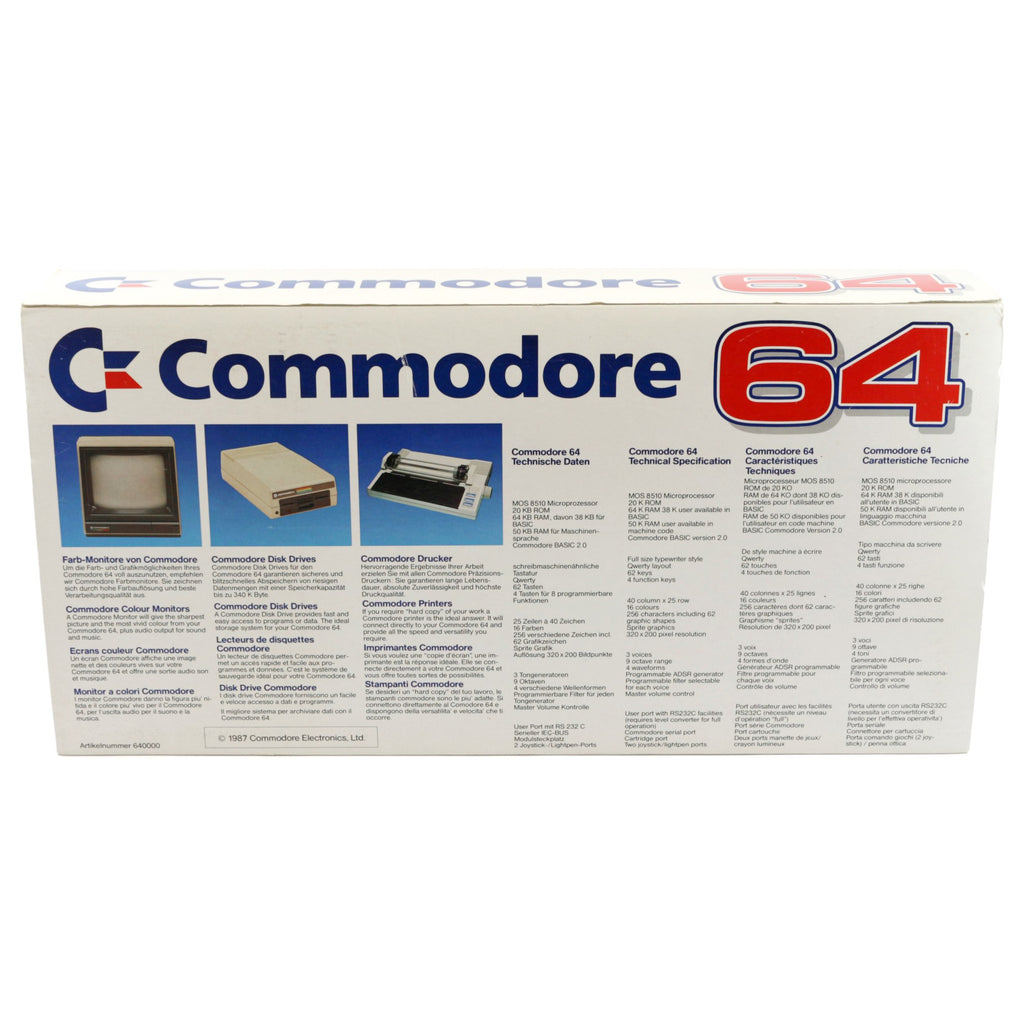Konsole C64 Model 2 II C + Netzteil + Antennenkabel
