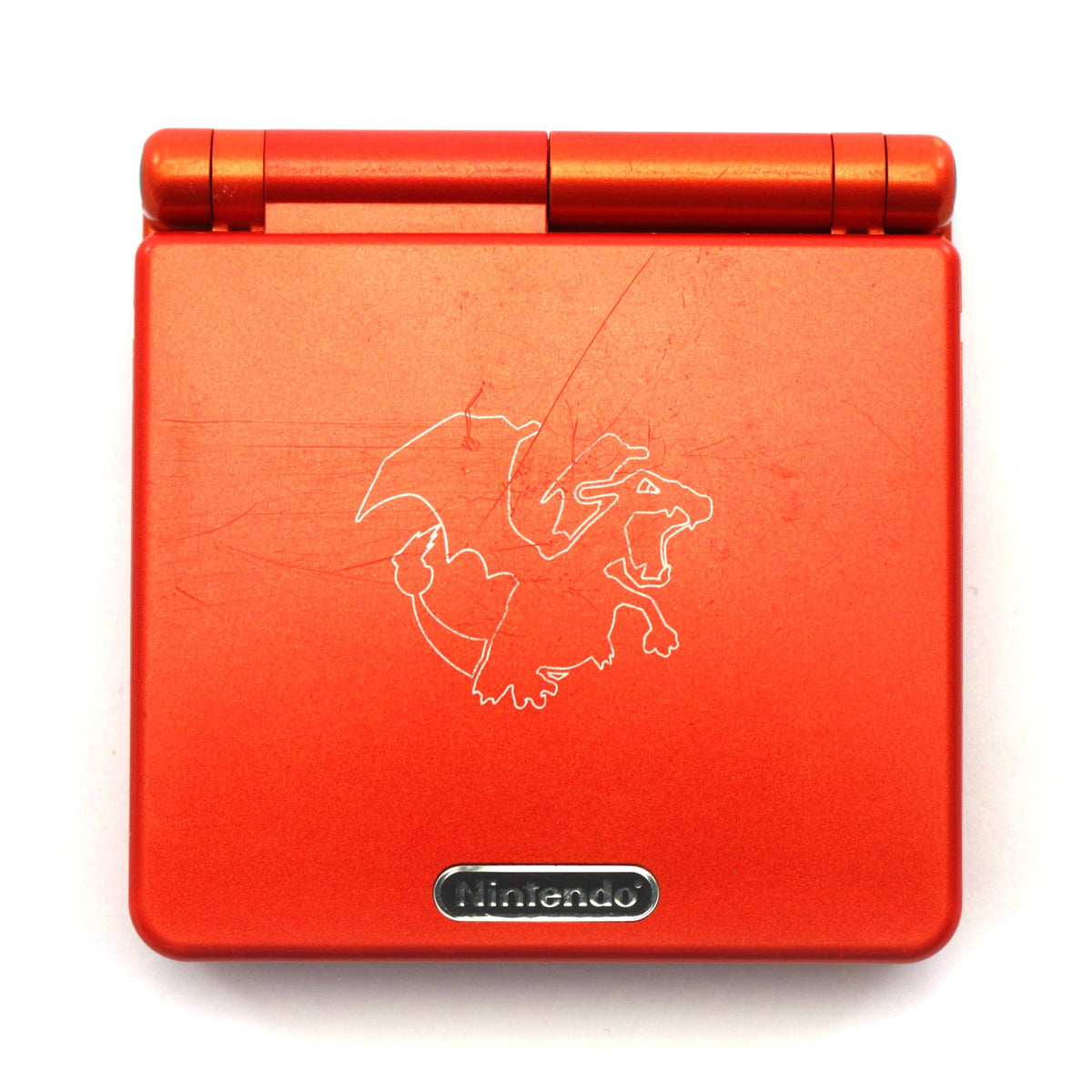 Konsole GBA SP inkl. Netzteil rot Glurak / Charizard Pokemon Center Edition