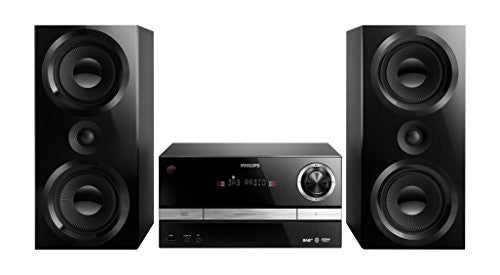 Philips BTB3370/12 Mini Stereoanlage BTB3370/12 150 W schwarz [PHILIPS AUDIO]