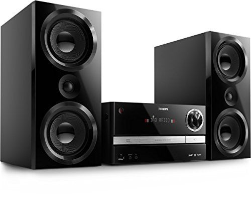 Philips BTB3370/12 Mini Stereoanlage BTB3370/12 150 W schwarz [PHILIPS AUDIO]