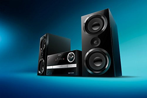Philips BTB3370/12 Mini Stereoanlage BTB3370/12 150 W schwarz [PHILIPS AUDIO]