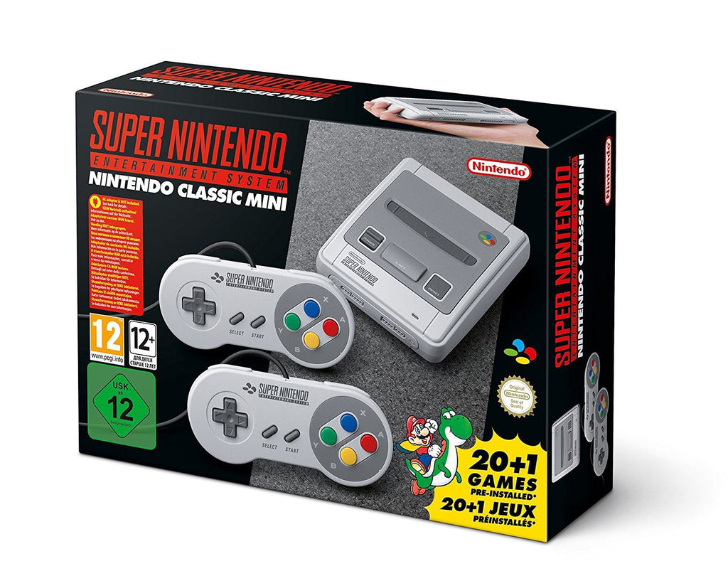 Super Nintendo Classic Mini Konsole + 2 Original Controller + HDMI & USB Kabel