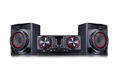 LG CJ44 Kompaktanlage schwarz-rot [LG Electronics]