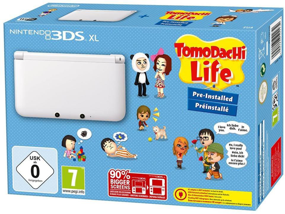 Konsole XL TomoDachi Life Edition weiß + Netzteil