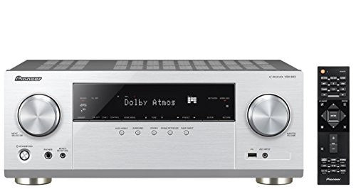 Pioneer 7.2 Kanal AV Receiver, VSX-933-S, Hifi Verstärker 135 Watt/Kanal silber
