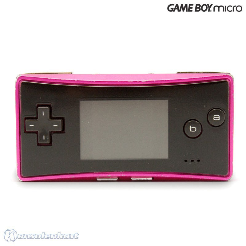 Konsole pink mit schwarzem Faceplate + Netzteil