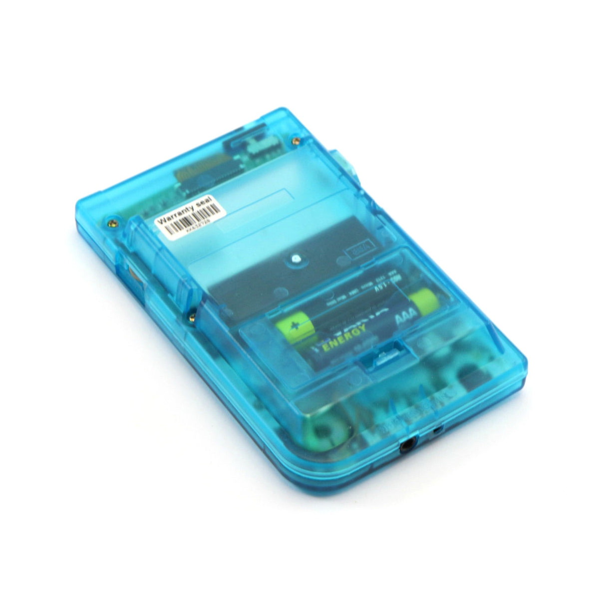 Konsole Custom Case blau-transparent + Backlight blau