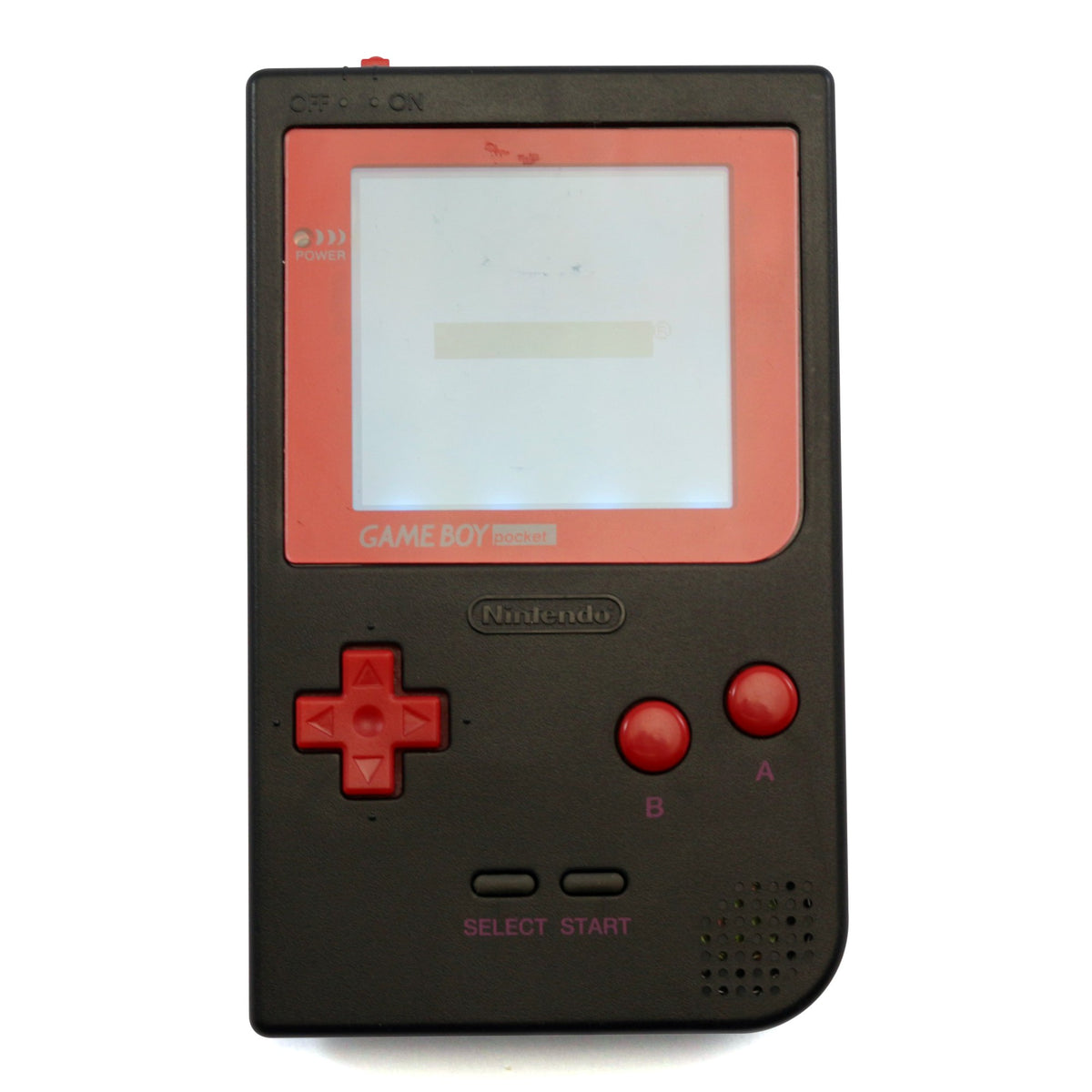 Konsole Custom Case schwarz-rot + Backlight blau