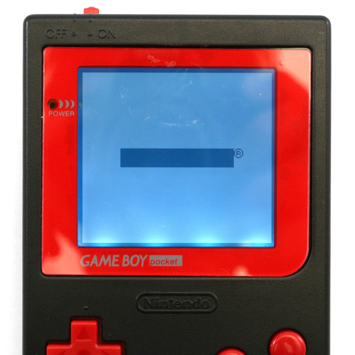 Konsole Custom Case schwarz-rot + Backlight blau