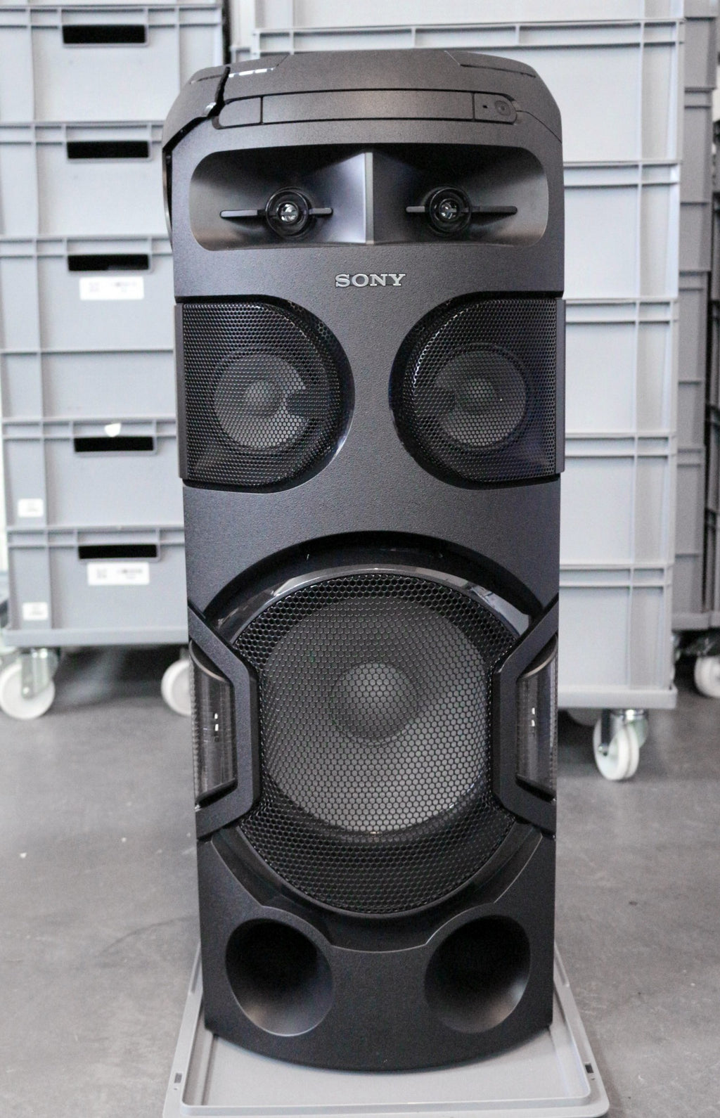 SA 190: Sony MHC-V71D High Power Party Audio Musiksystem schwarz BESCHÄDIGT