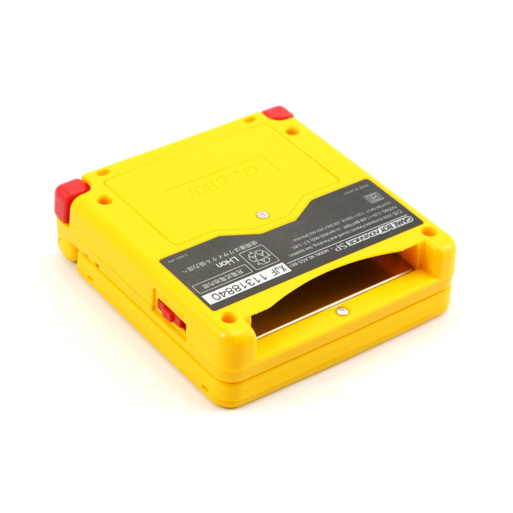 Konsole GBA SP Pikachu Edition IPS V3 Mod + Colorchange + Pixel Effekt + OSD + Netzteil — Pikachu Edition IPS V3 Mod