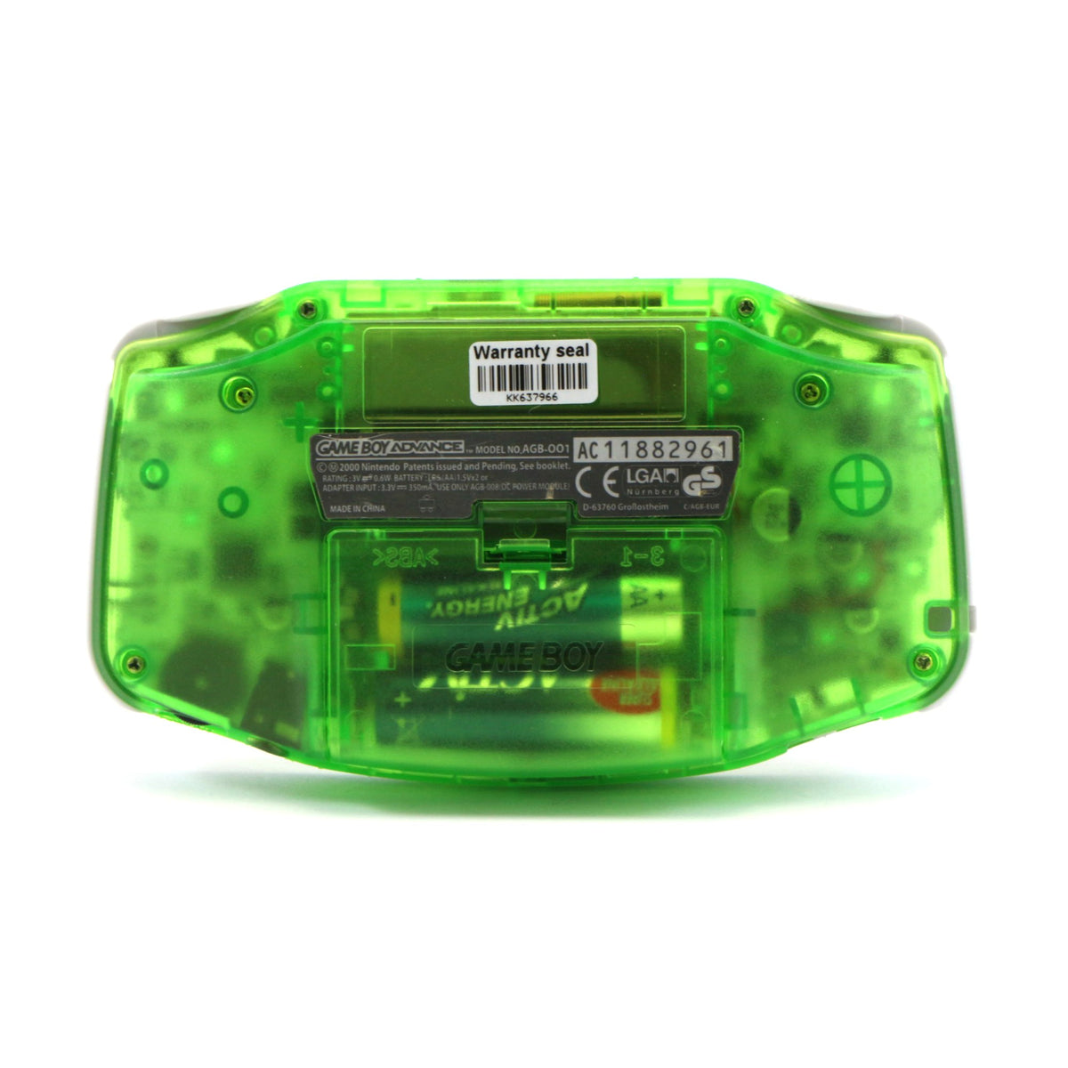 Konsole GBA AGS-101 IPS LCD Display Mod grün-transparent