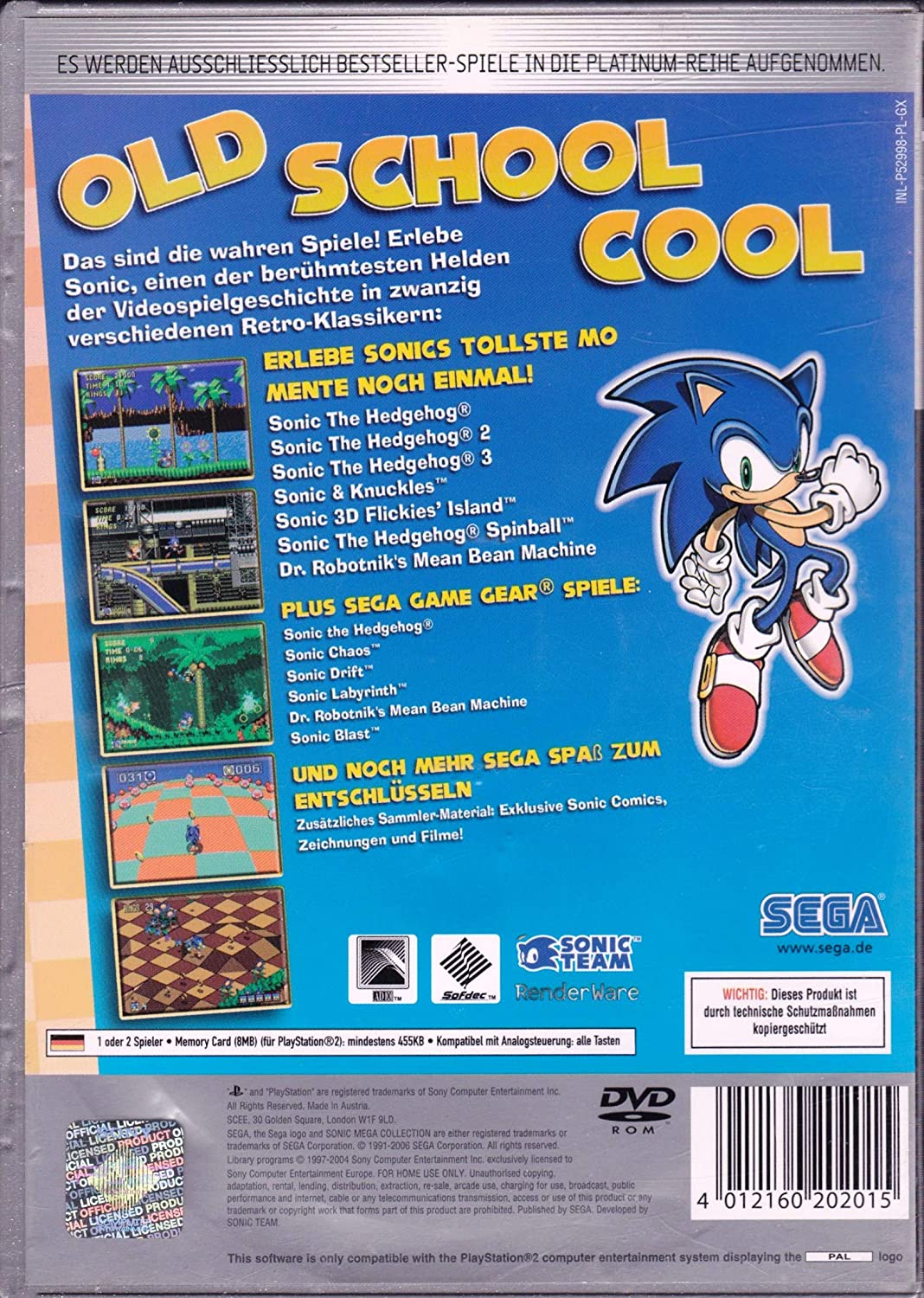 Sonic Mega Collection Plus (DE) — Platinum