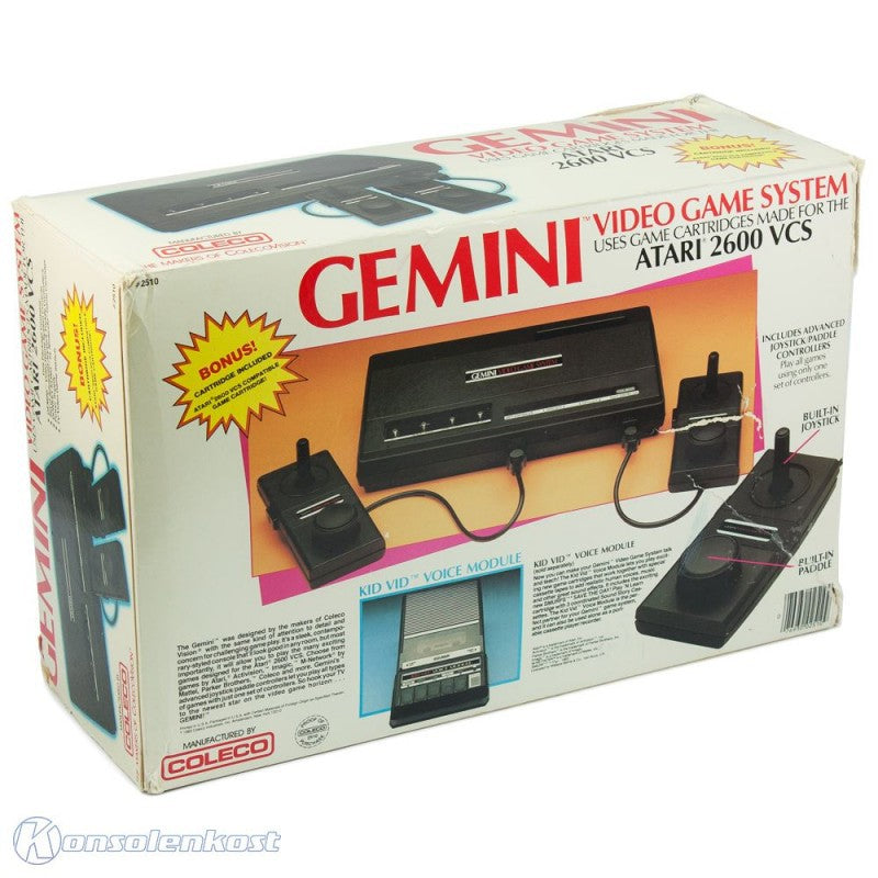 Konsole #Coleco Gemini Video Game System + 2 Controller + Zubehör