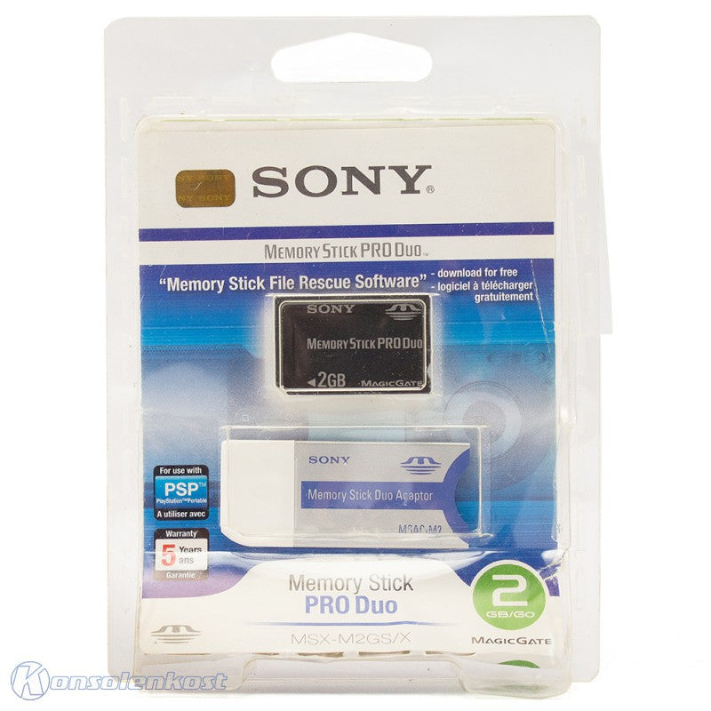 Memory Stick / Speicherkarte Pro Duo 2GB MagicGate + Adapter [Sony]