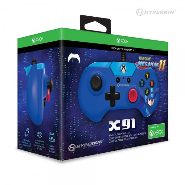 Offiziell lizensierter Controller / Pad Megaman 11 X91 90s Style [Hyperkin]