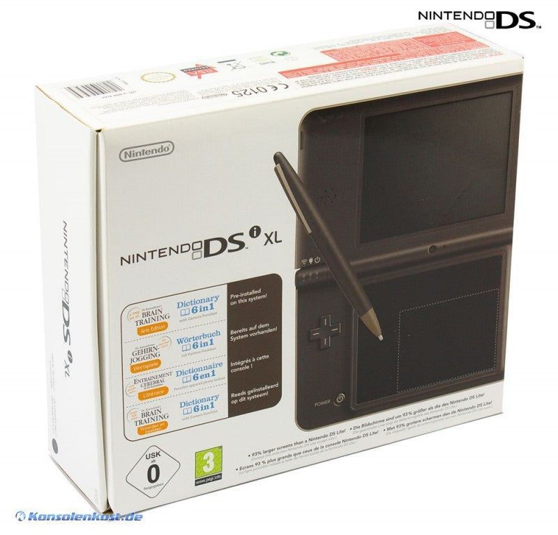 Konsole DSi XL dunkelbraun + Netzteil