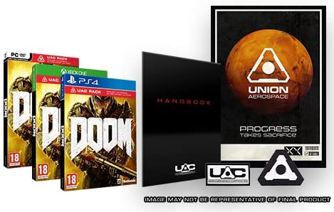 Doom 2016 UAC Pack + Handbuch + Aufnäher + Poster (DE) — Big Box