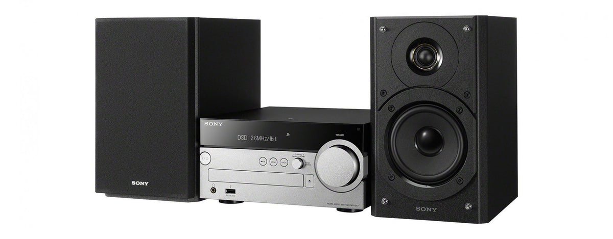 Sony CMT-SX7B Multi-room Hi-Fi Sound System silber-schwarz