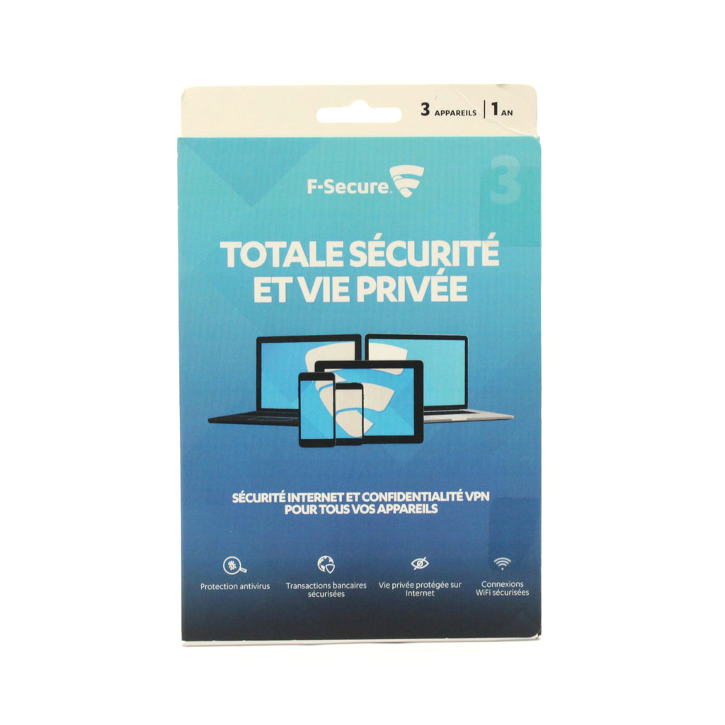 F-Secure Pack Total Freedome + Safe - 3 Geräte 1 Jahr (FR)