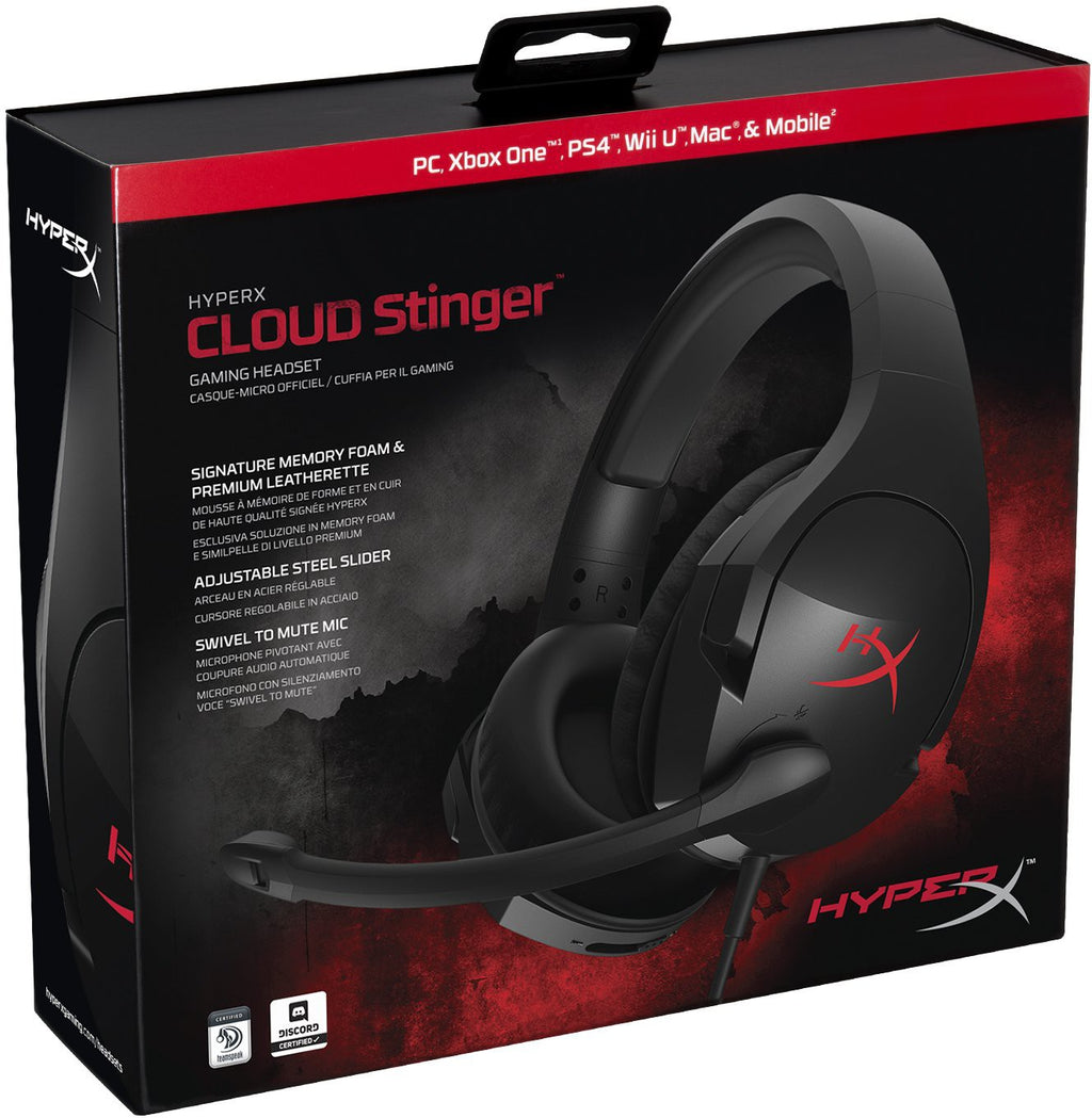Kingston HyperX Cloud Stinger gaming headset schwarz [HyperX]