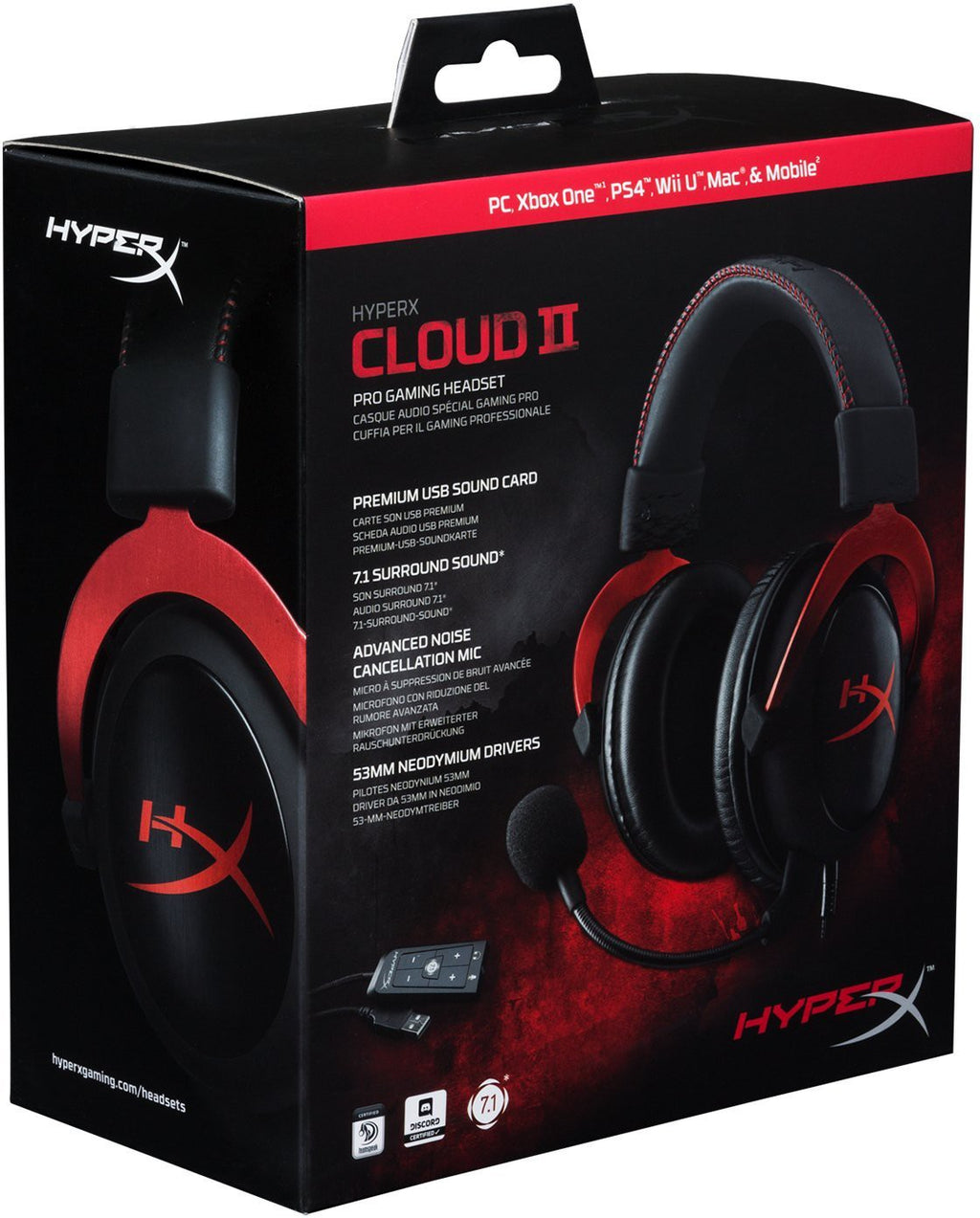 Cloud II Gaming Headset rot [HyperX]