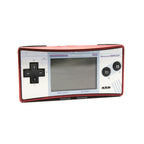 Konsole rot mit Gameboy Classic Faceplate + Netzteil