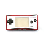 Konsole rot mit Gameboy Classic Faceplate + Netzteil