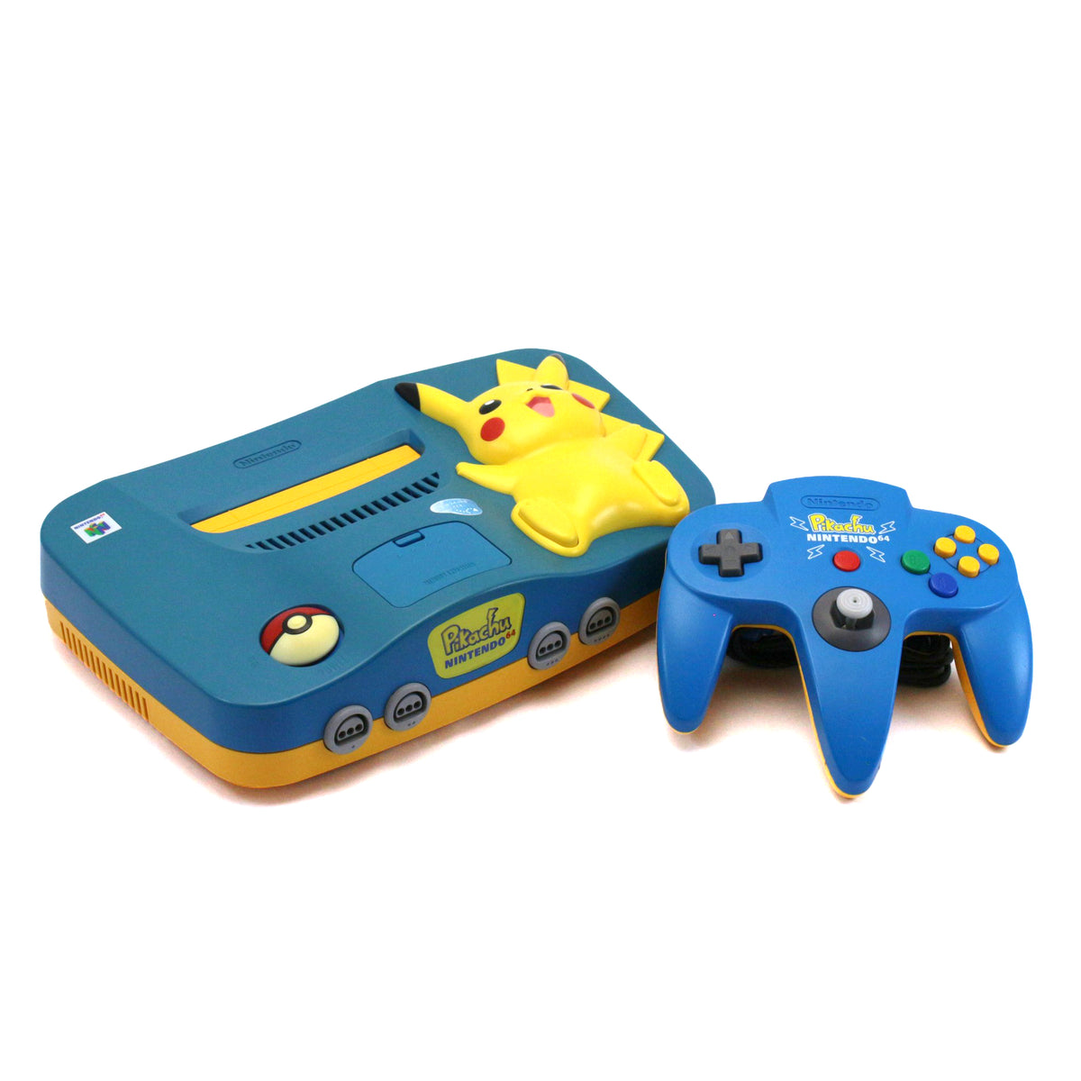 Konsole Pikachu Blue + Original Controller + Zubehör (JP)
